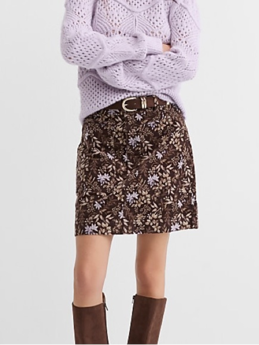 NWT Loft Garden Corduroy Mini Pocket Skirt